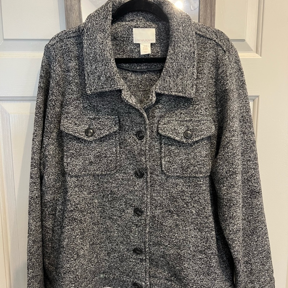 Cynthia Rowley Charcoal Utility Jacket